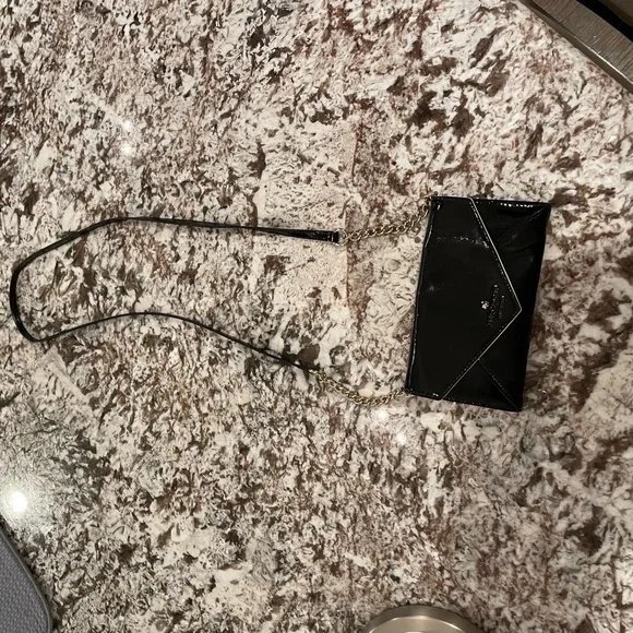 Kate Spade Black Patent Evening Envelope Bag - Picture 10 of 10